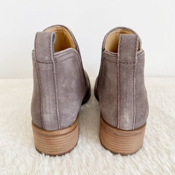 Lucky Brand Women's Pogan Ankle Bootie, Coffee Rustic Suede, Gray, Size 7.5M - Picture 5 of 8